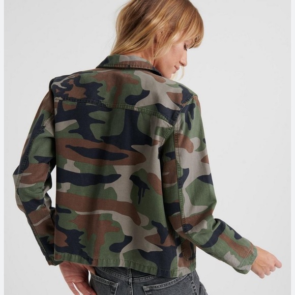 Lucky Brand camouflage Utility jacket size XS - Picture 2 of 5